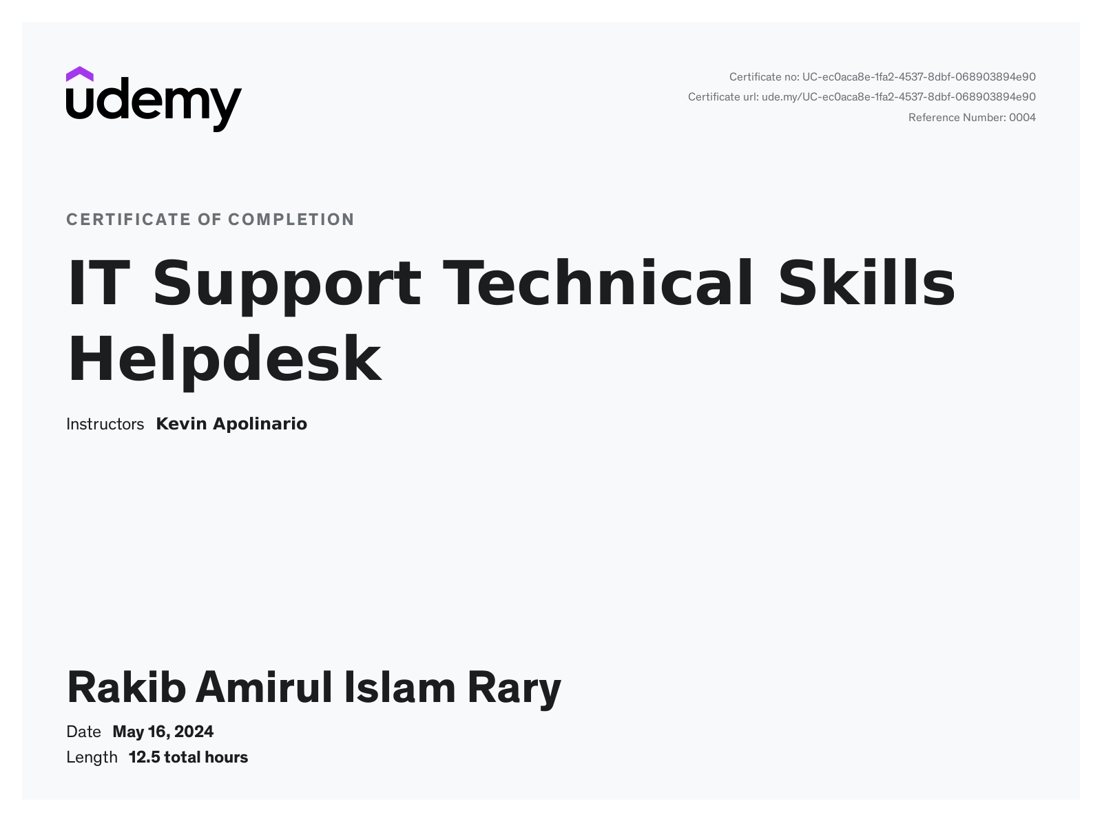 udemy Cert